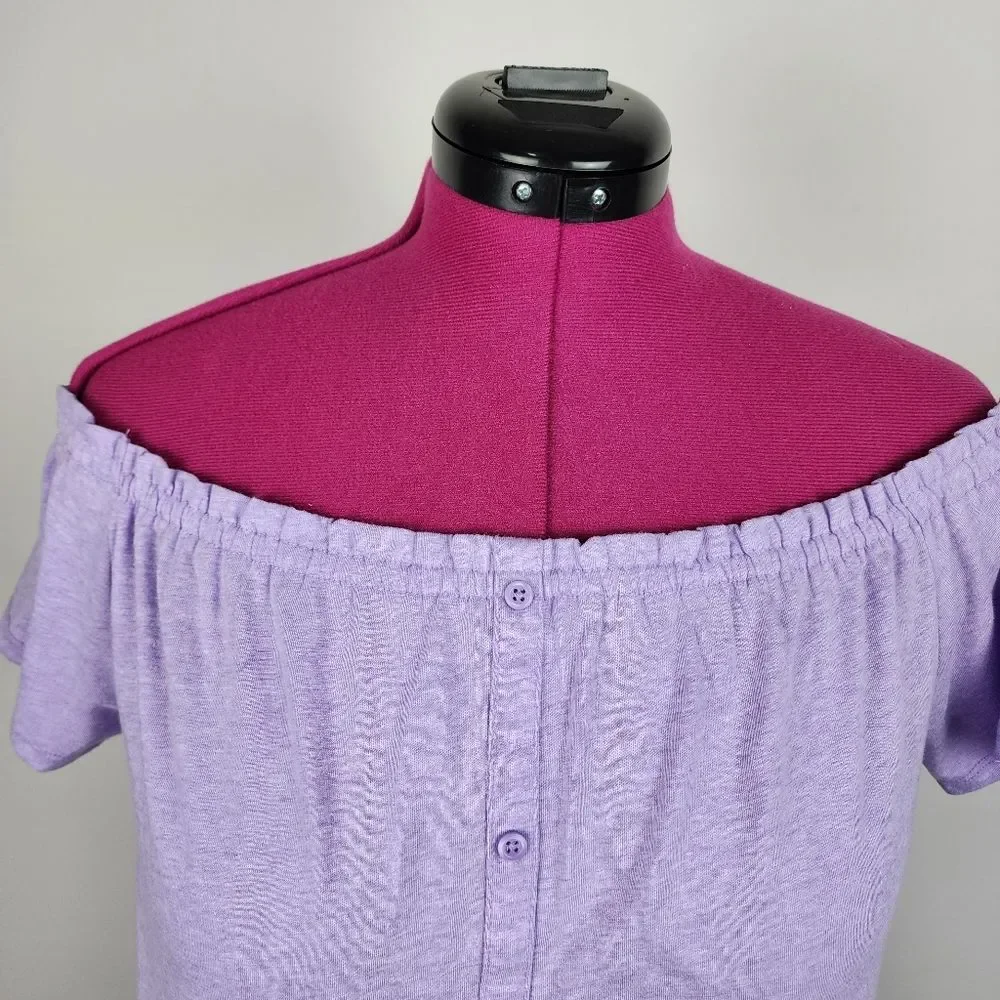 The Children's Place Violet Short Sleeve Off Shoulder Top Girls Size XXL (16)